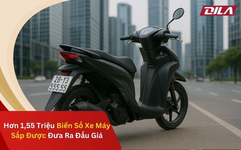 Hơn 1,55 Triệu Biển Số Xe Máy Hà Nội Sắp Được Đưa Ra Đấu Giá